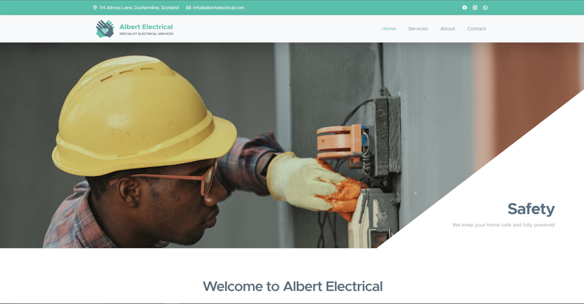 Electrician Website Project